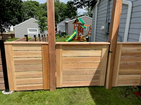 6' & 4' Horizontal Cedar Fences Image Gallery 1