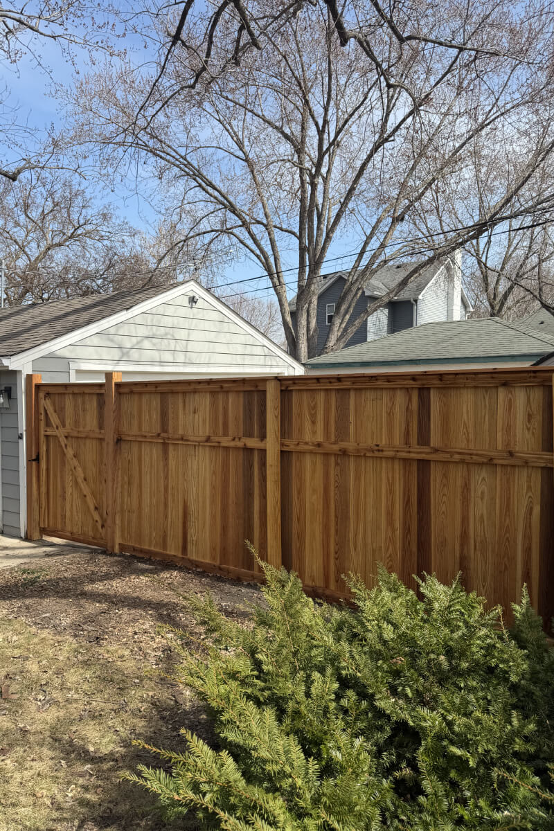 Cedar Fence Installation Built for Minnesota