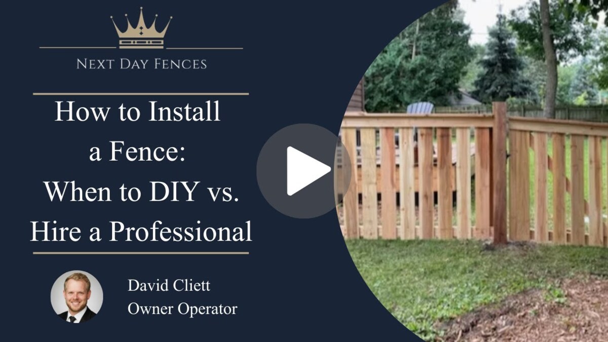 How to Install a Fence: When to DIY vs. Hire a Professional