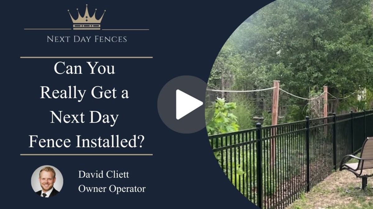 Can You Really Get a Next-Day Fence Installed?