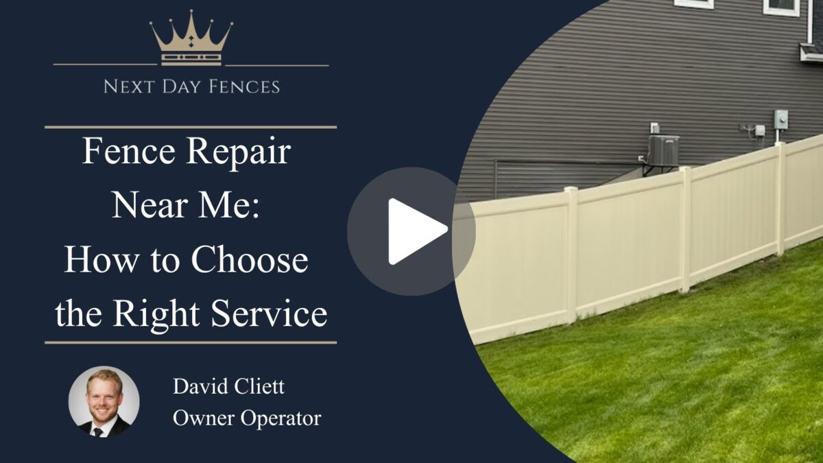 Fence Repair Near Me: How to Choose the Right Service