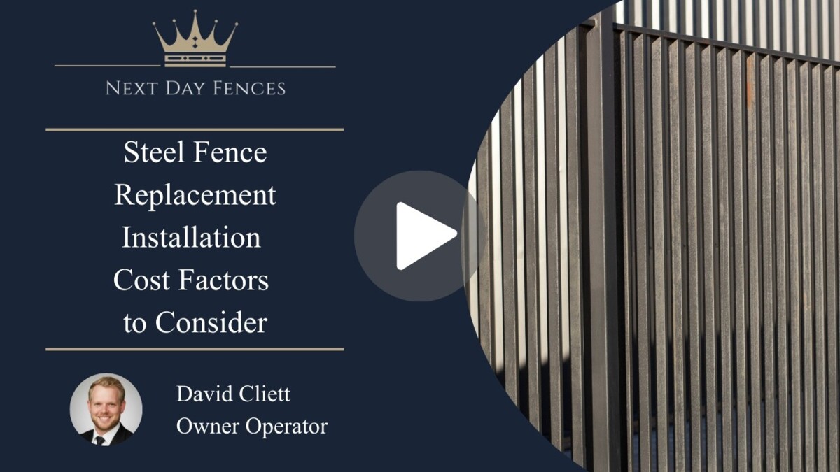 Steel Fence Replacement: Installation Cost Factors to Consider