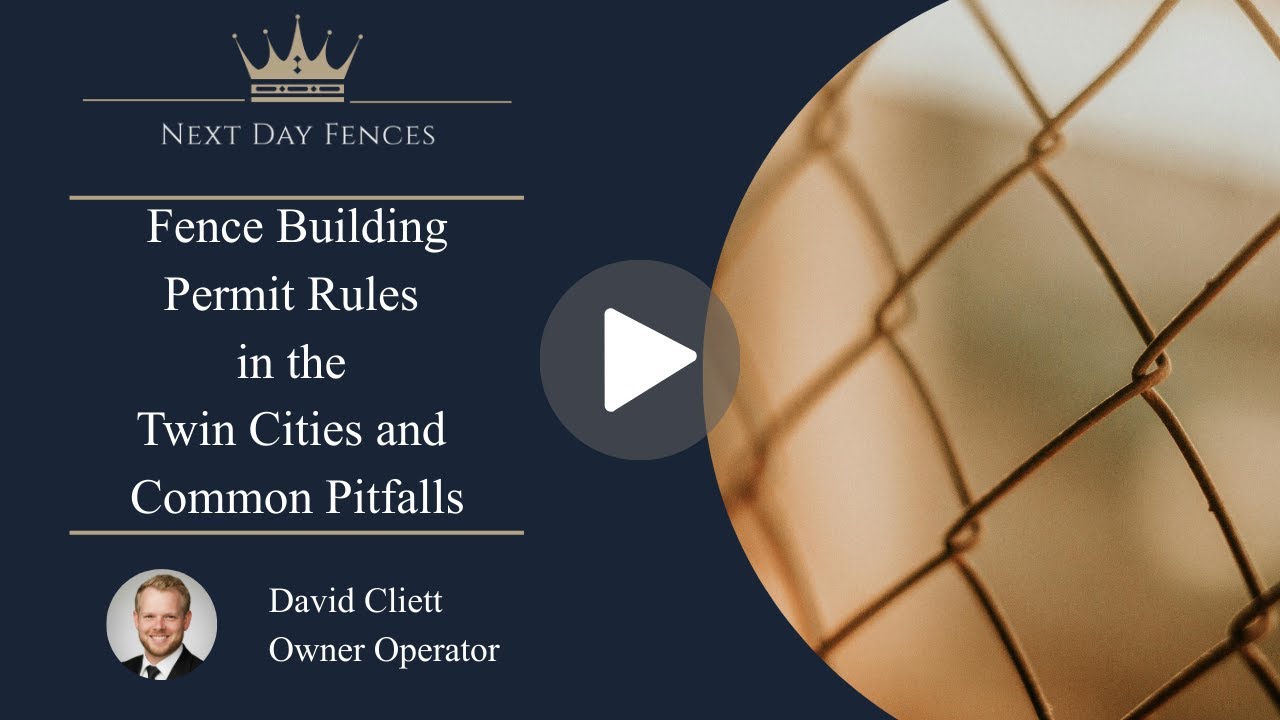 Fence Building Permit Rules in the Twin Cities and Common Pitfalls