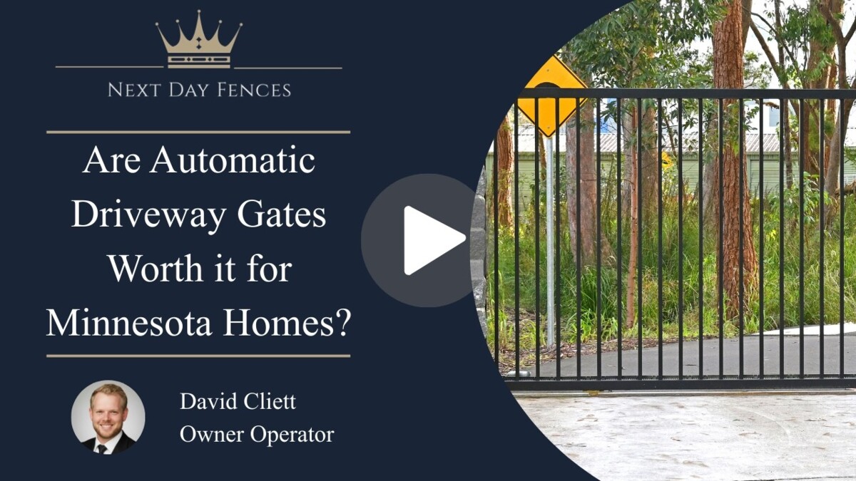 Are Automatic Driveway Gates Worth It for Minnesota Homes?