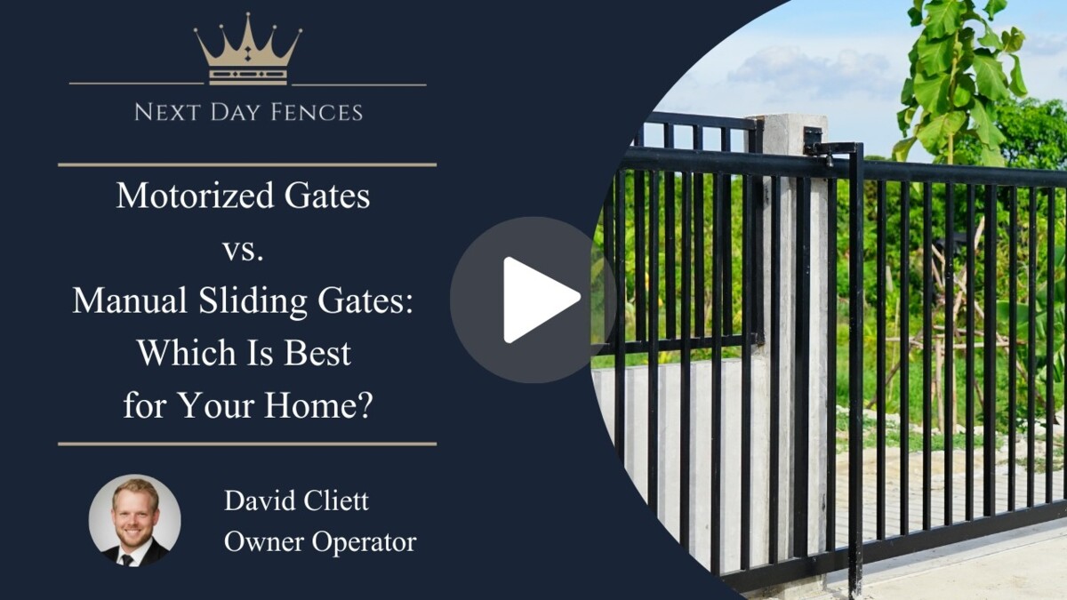 Motorized Gates vs. Manual Sliding Gates: Which Is Best for Your Home